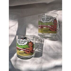 “I’m Not One Who Rises To The Occasion” Jim Davis Garfield McDonald’s Mugs Set 2